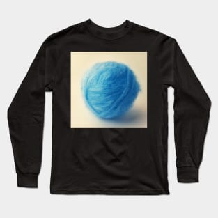 Blue Yarn Long Sleeve T-Shirt